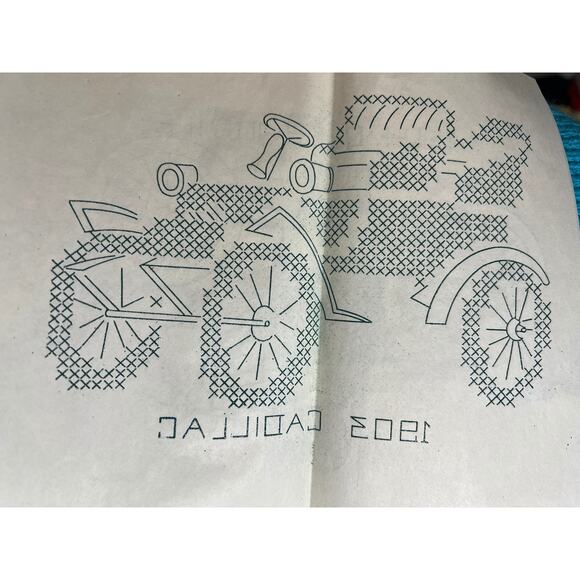 iron on transfers 7261 Antique car cross stitch - Picture 6 of 7